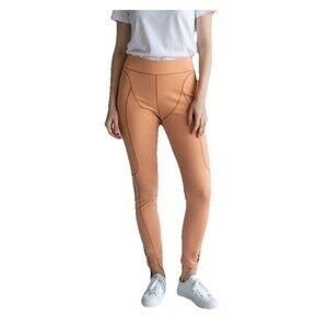 BBX BRAND Leggings Women's Embellished Stirrups Activewear Peach Size 12 NWT